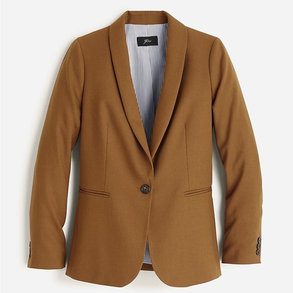 J. Crew Parke blazer in wool flannel in Camel Sz 2 - Picture 2 of 11